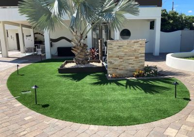 Turf Finished Circle Shaped