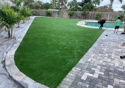 Turf Finished Landscaping In Progress